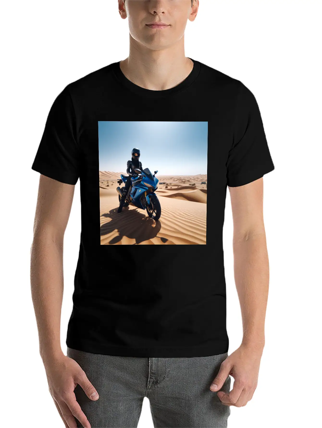 DESERT BIKE Stylish Everyday T-Shirt – Unisex Basic Cotton Tee