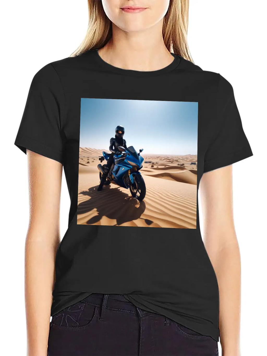 DESERT BIKE Stylish Everyday T-Shirt – Unisex Basic Cotton Tee