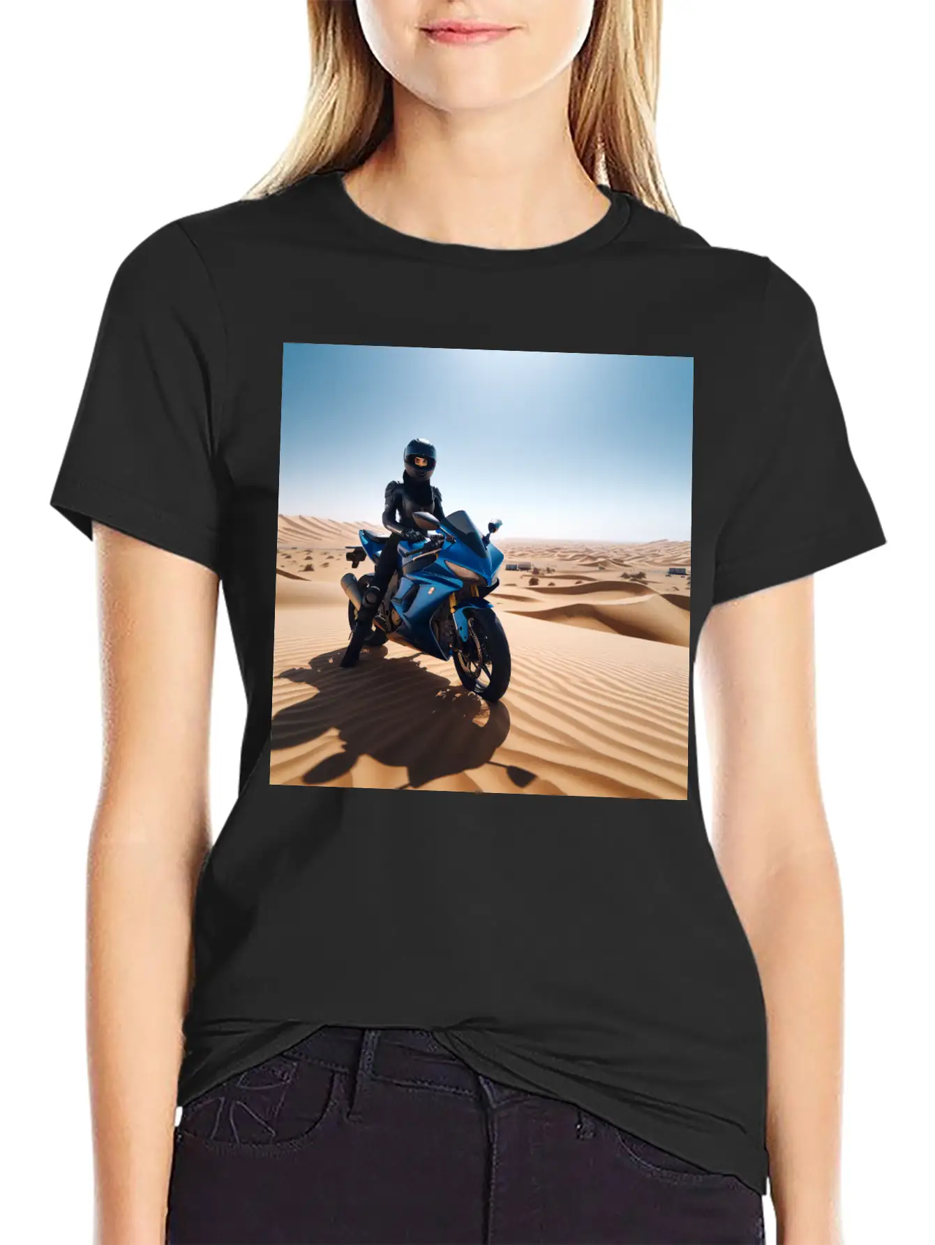 DESERT BIKE Stylish Everyday T-Shirt – Unisex Basic Cotton Tee