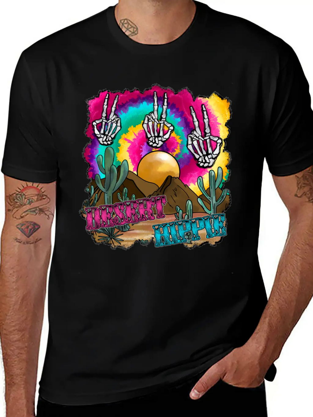 Desert Hippie Stylish Everyday T-Shirt – Unisex Basic Cotton Tee