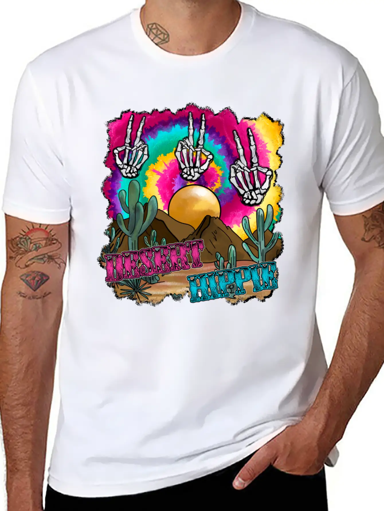 Desert Hippie Stylish Everyday T-Shirt – Unisex Basic Cotton Tee