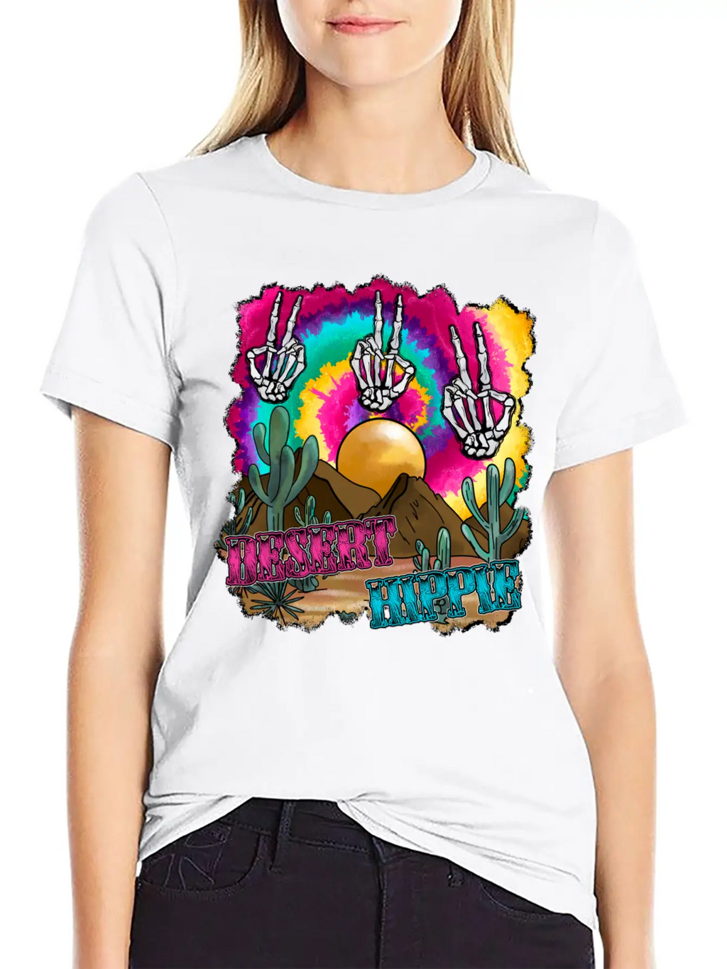 Desert Hippie Stylish Everyday T-Shirt – Unisex Basic Cotton Tee