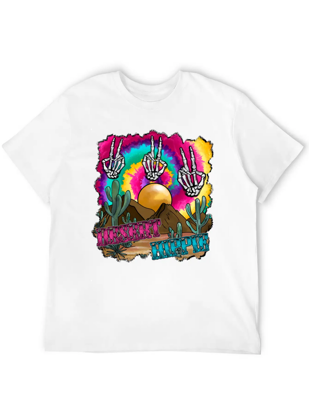 Desert Hippie Stylish Everyday T-Shirt – Unisex Basic Cotton Tee