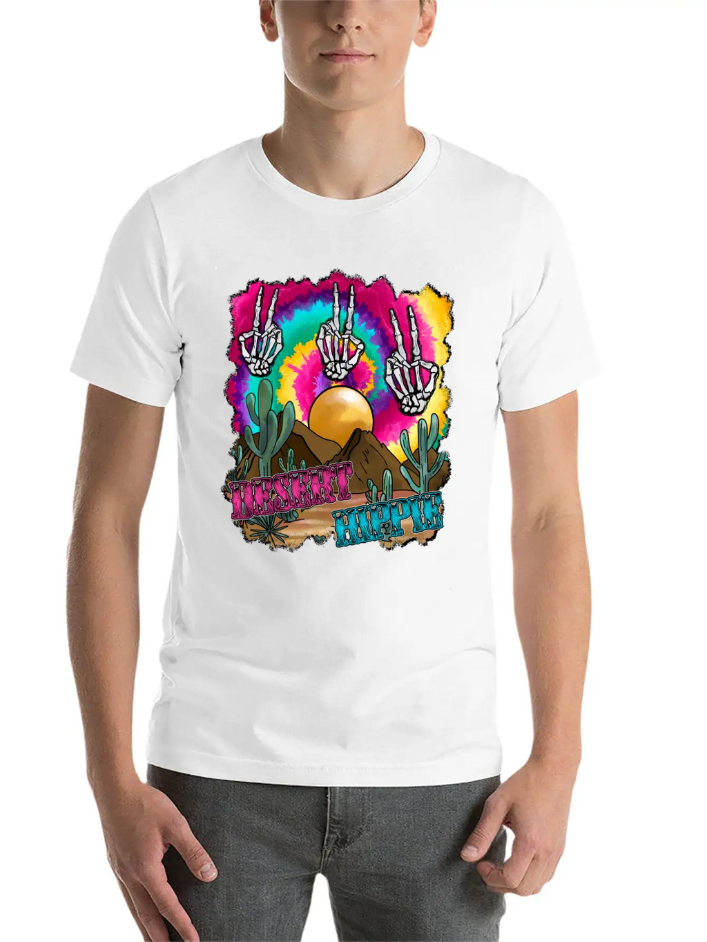 Desert Hippie Stylish Everyday T-Shirt – Unisex Basic Cotton Tee