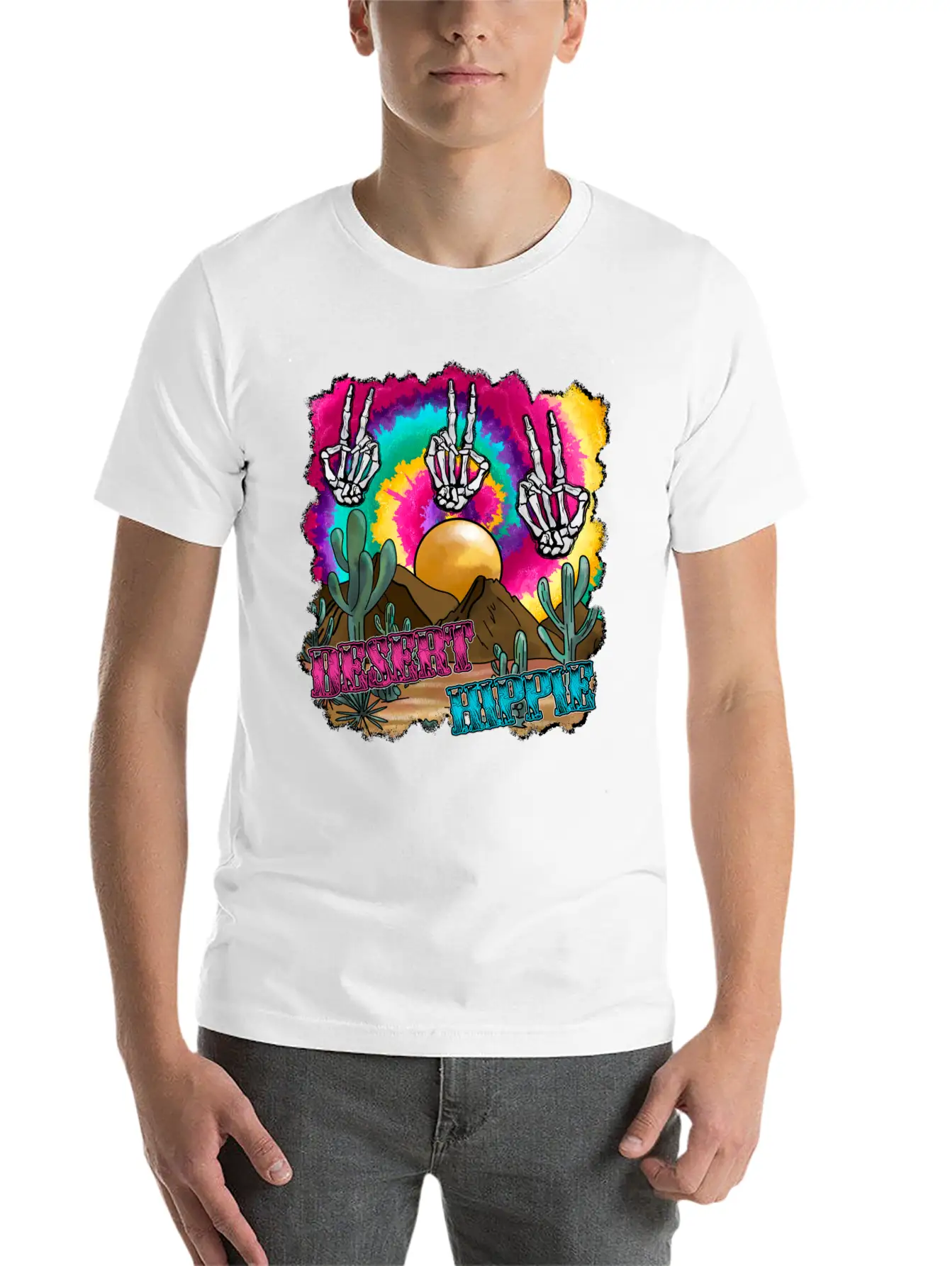 Desert Hippie Stylish Everyday T-Shirt – Unisex Basic Cotton Tee
