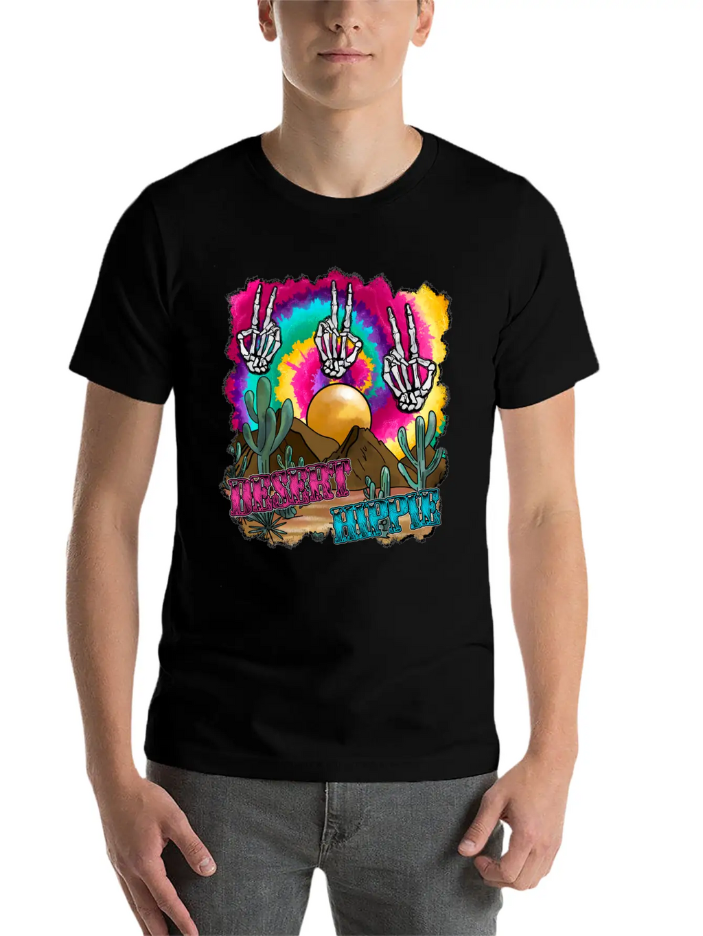 Desert Hippie Stylish Everyday T-Shirt – Unisex Basic Cotton Tee