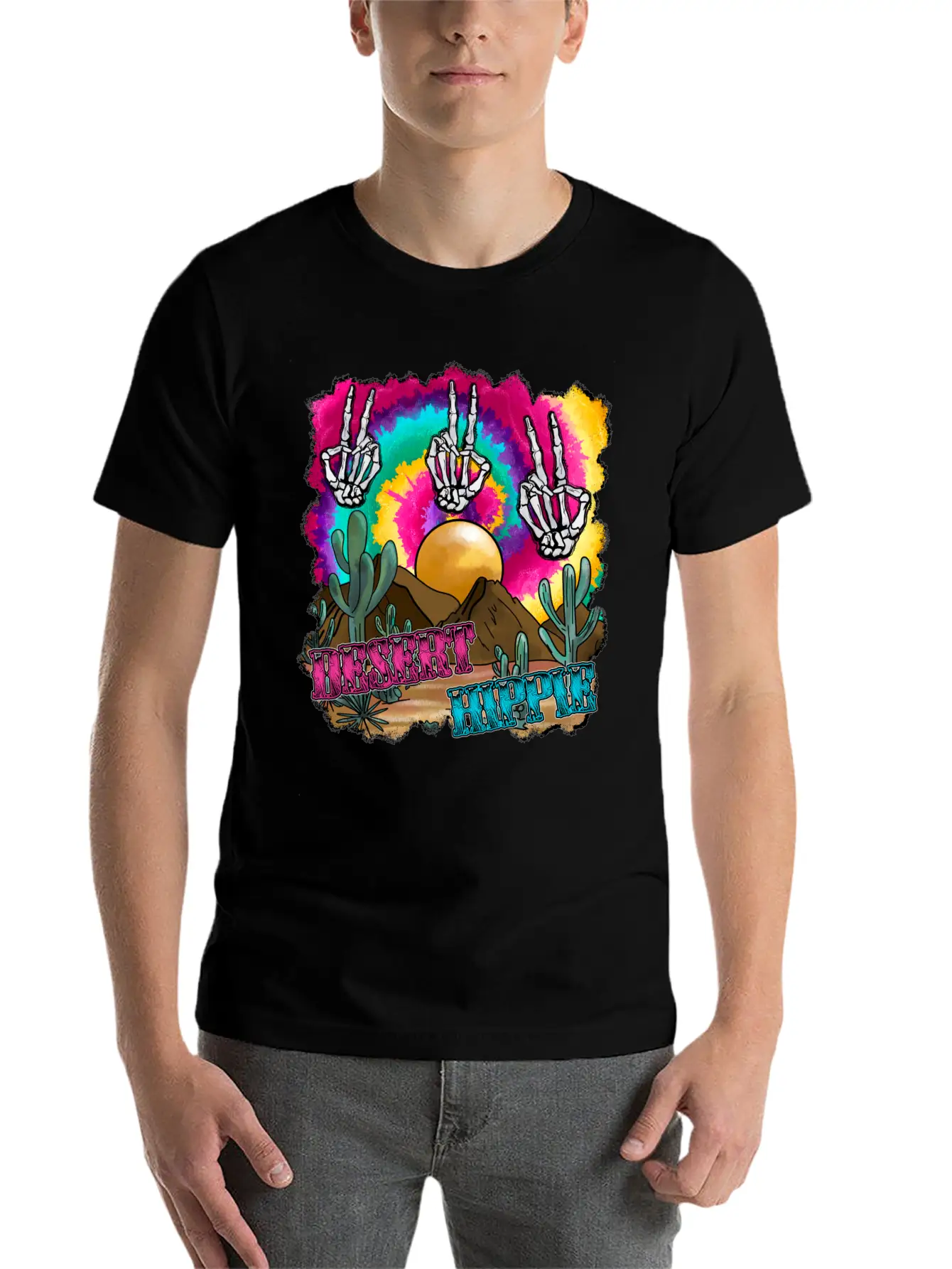 Desert Hippie Stylish Everyday T-Shirt – Unisex Basic Cotton Tee