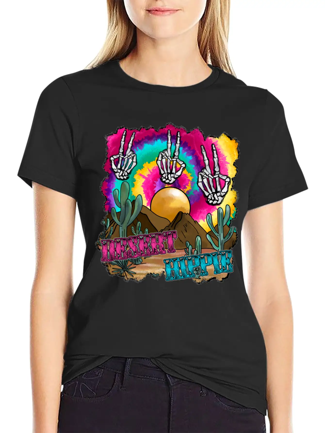 Desert Hippie Stylish Everyday T-Shirt – Unisex Basic Cotton Tee
