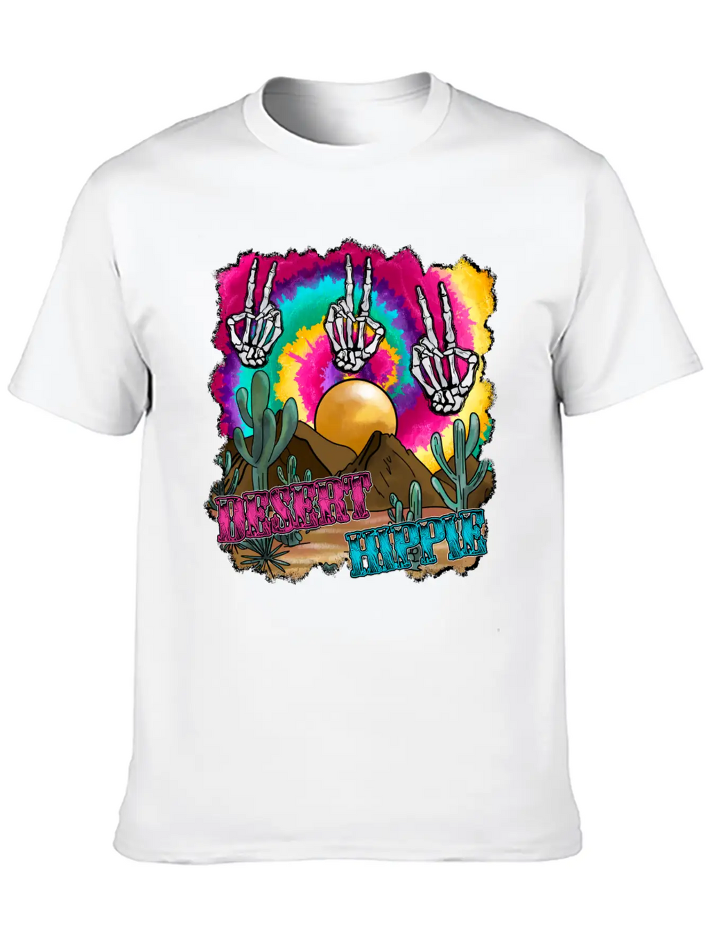 Desert Hippie Stylish Everyday T-Shirt – Unisex Basic Cotton Tee