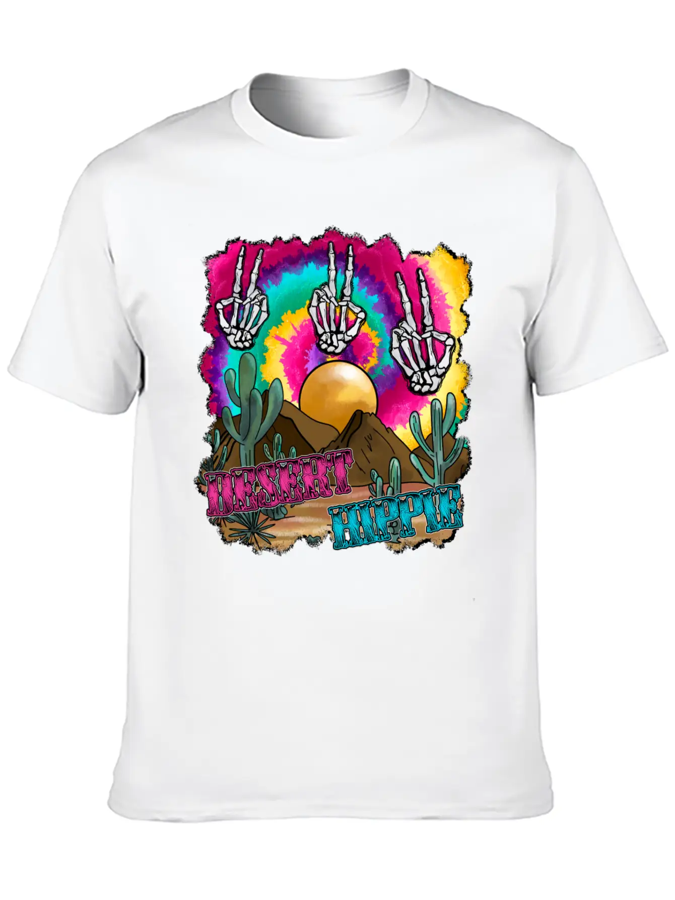 Desert Hippie Stylish Everyday T-Shirt – Unisex Basic Cotton Tee