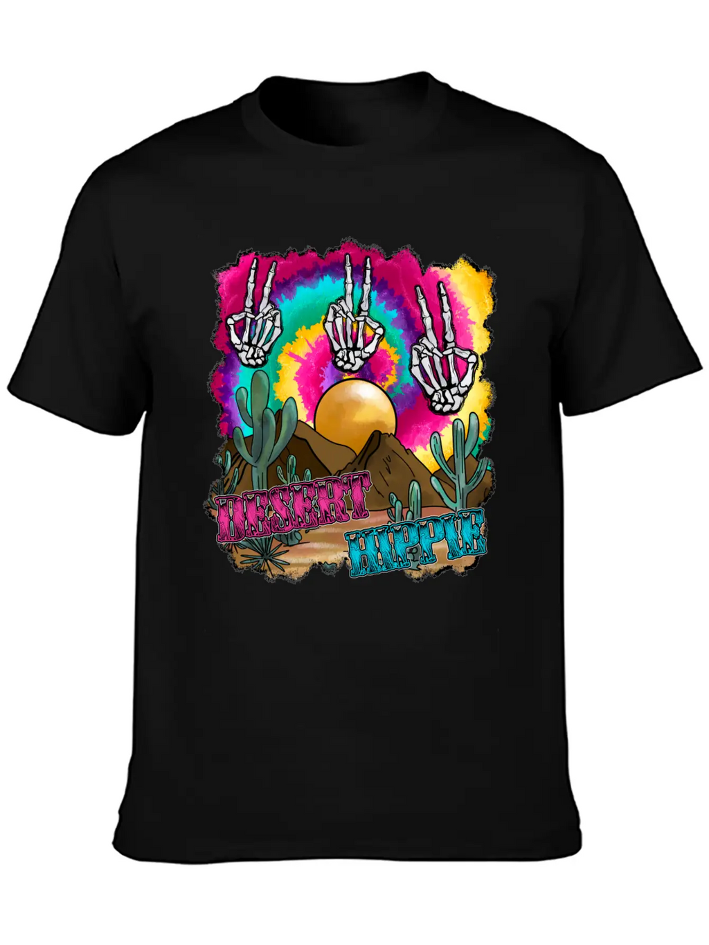 Desert Hippie Stylish Everyday T-Shirt – Unisex Basic Cotton Tee