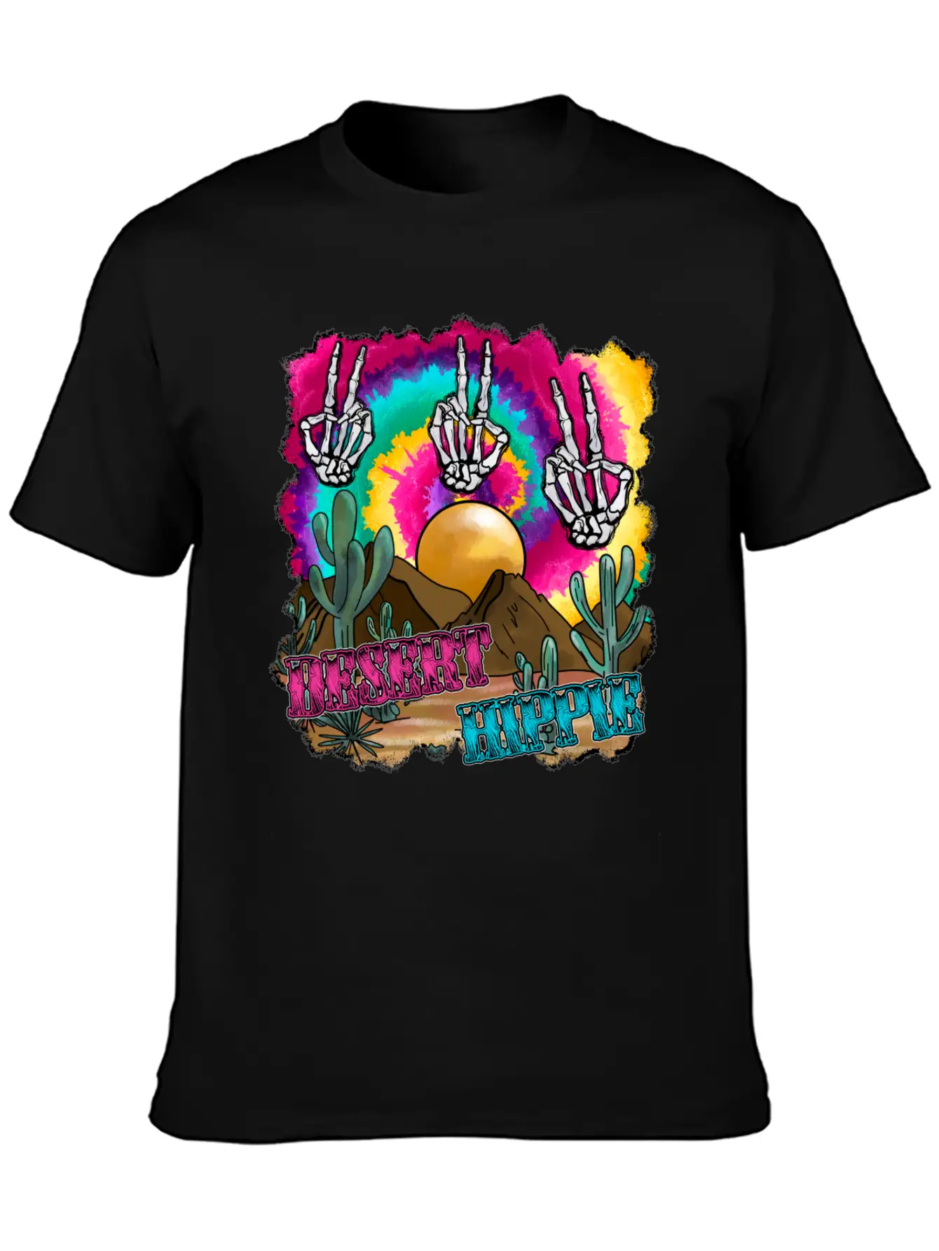 Desert Hippie Stylish Everyday T-Shirt – Unisex Basic Cotton Tee