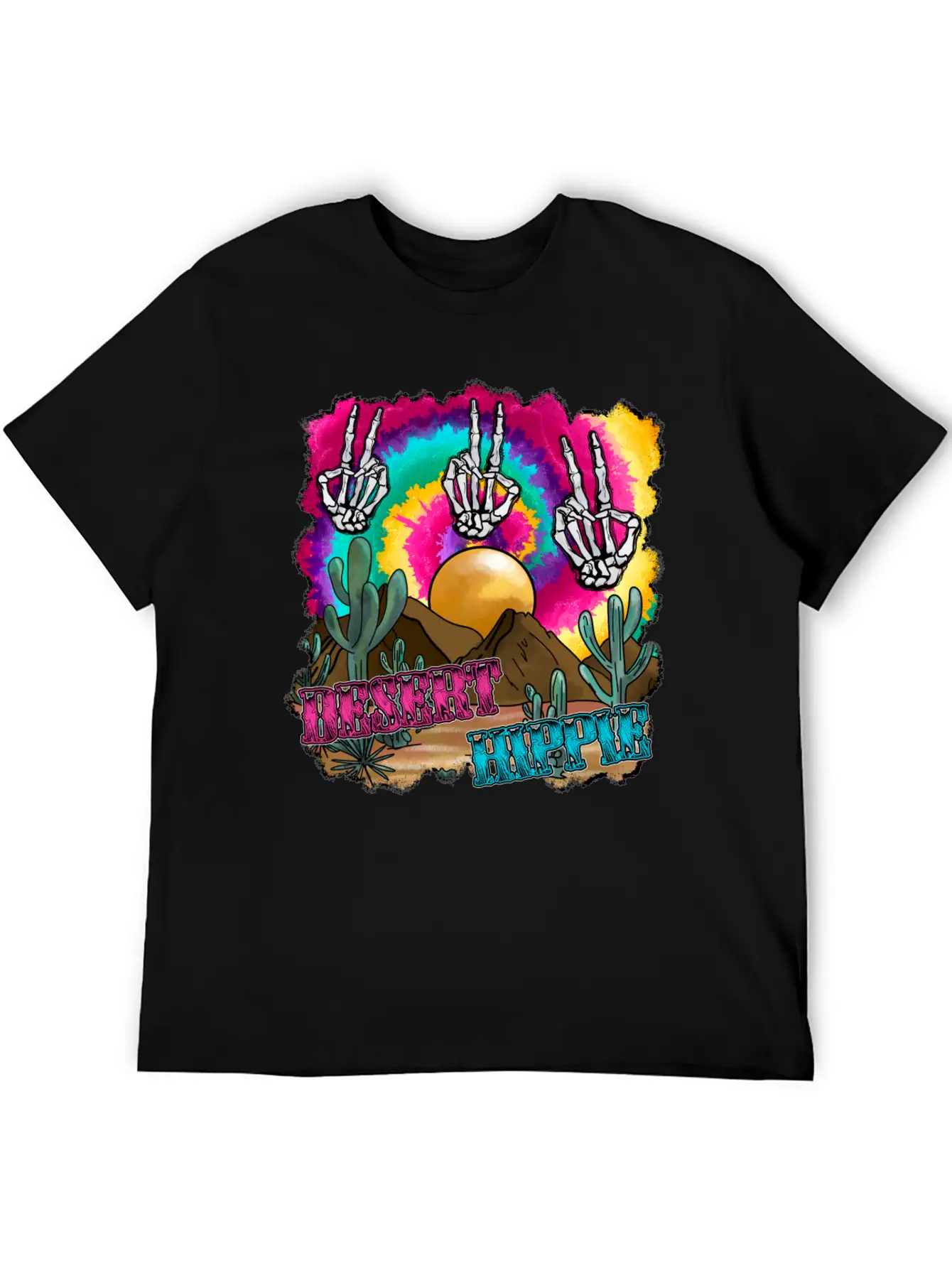 Desert Hippie Stylish Everyday T-Shirt – Unisex Basic Cotton Tee