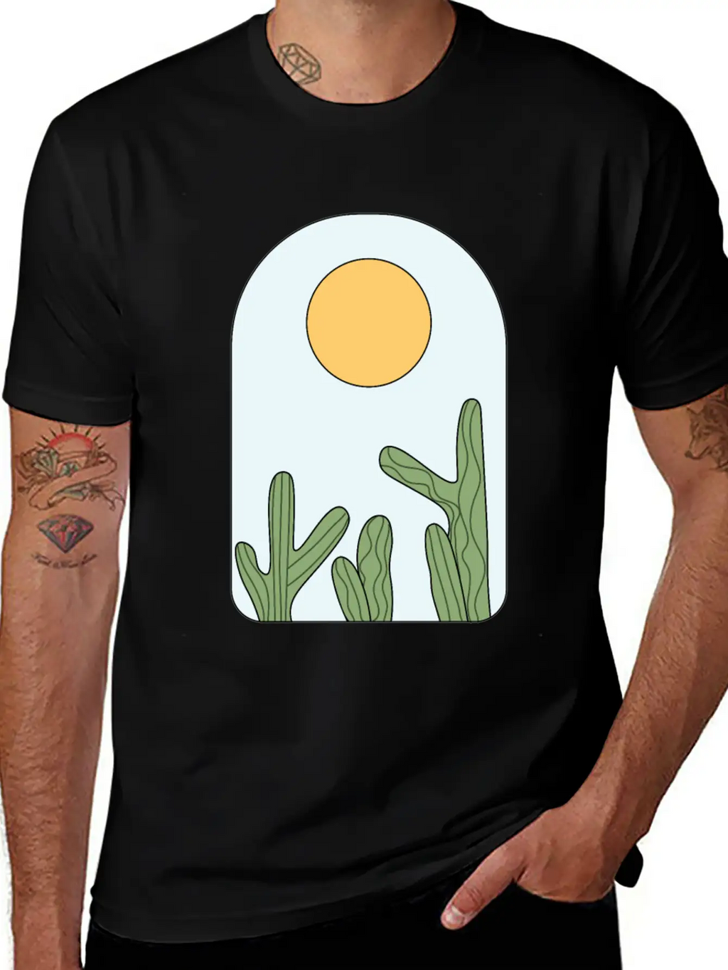 Deserted Horizon Relaxed Everyday Tee – Lightweight And Durable Cotton
