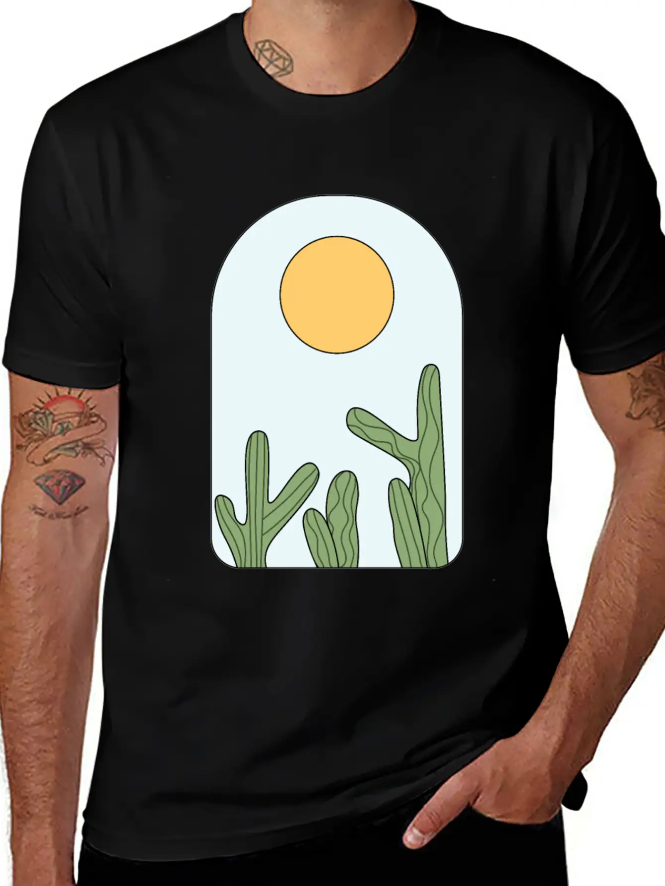 Deserted Horizon Relaxed Everyday Tee – Lightweight And Durable Cotton