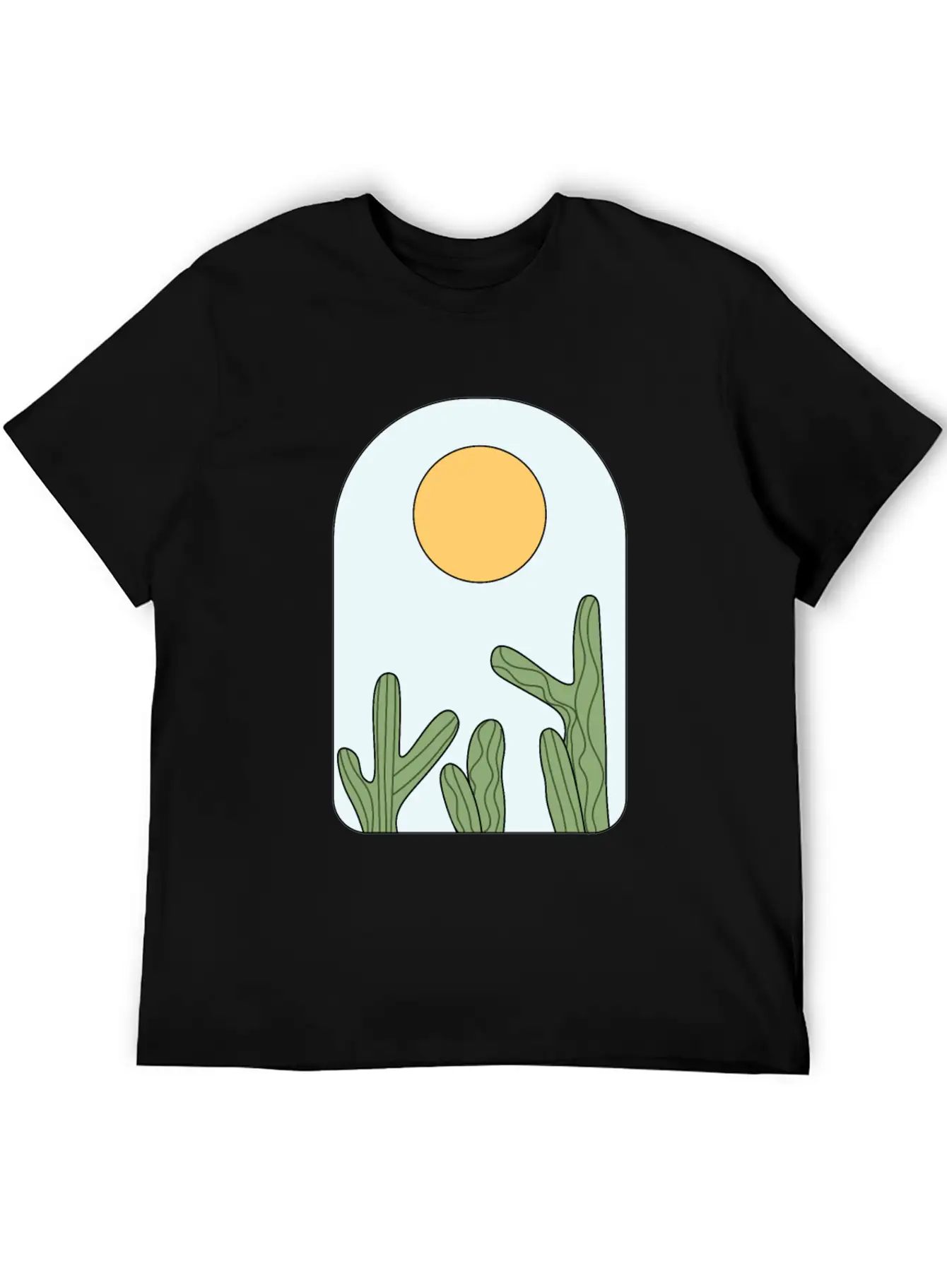 Deserted Horizon Relaxed Everyday Tee – Lightweight And Durable Cotton
