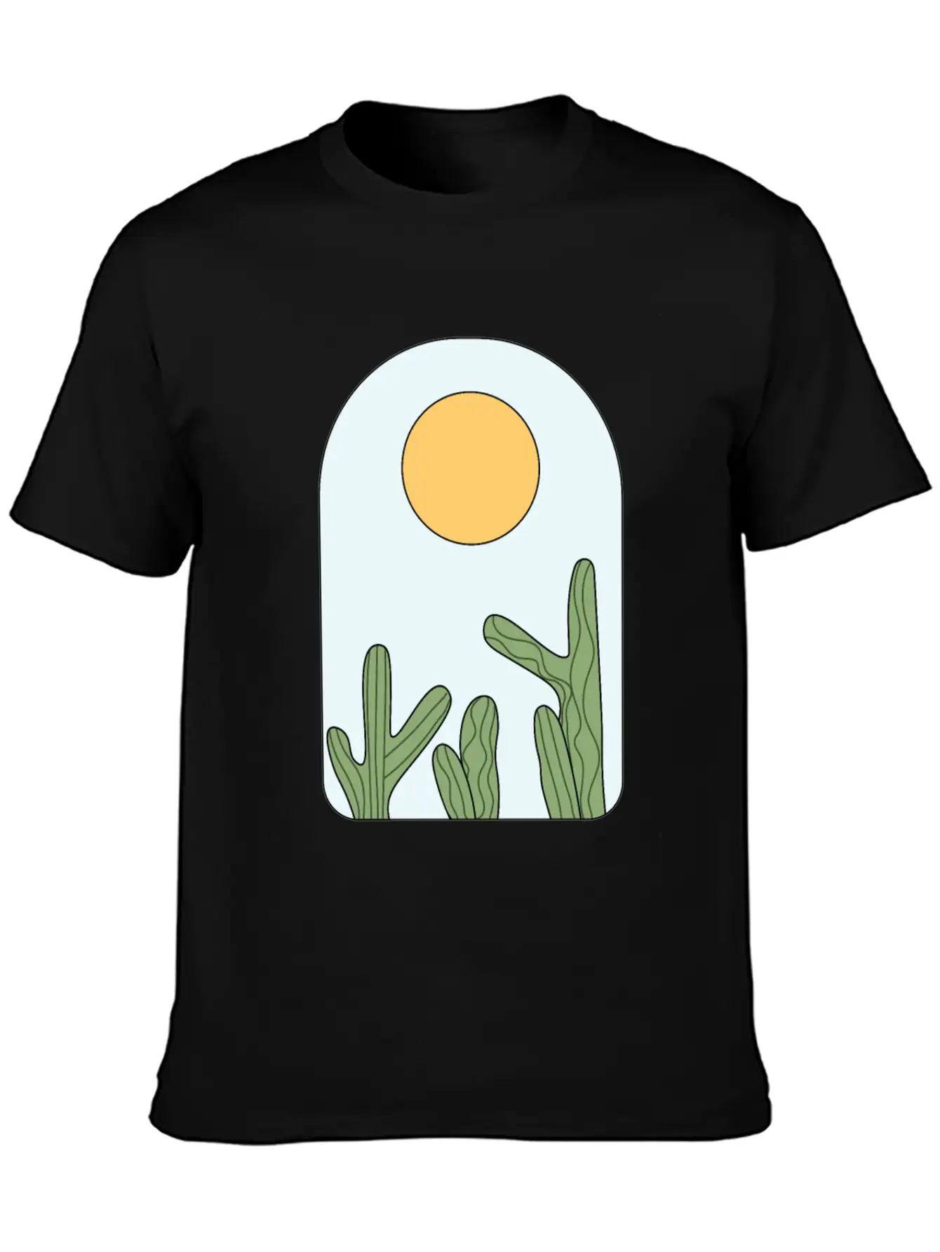 Deserted Horizon Relaxed Everyday Tee – Lightweight And Durable Cotton