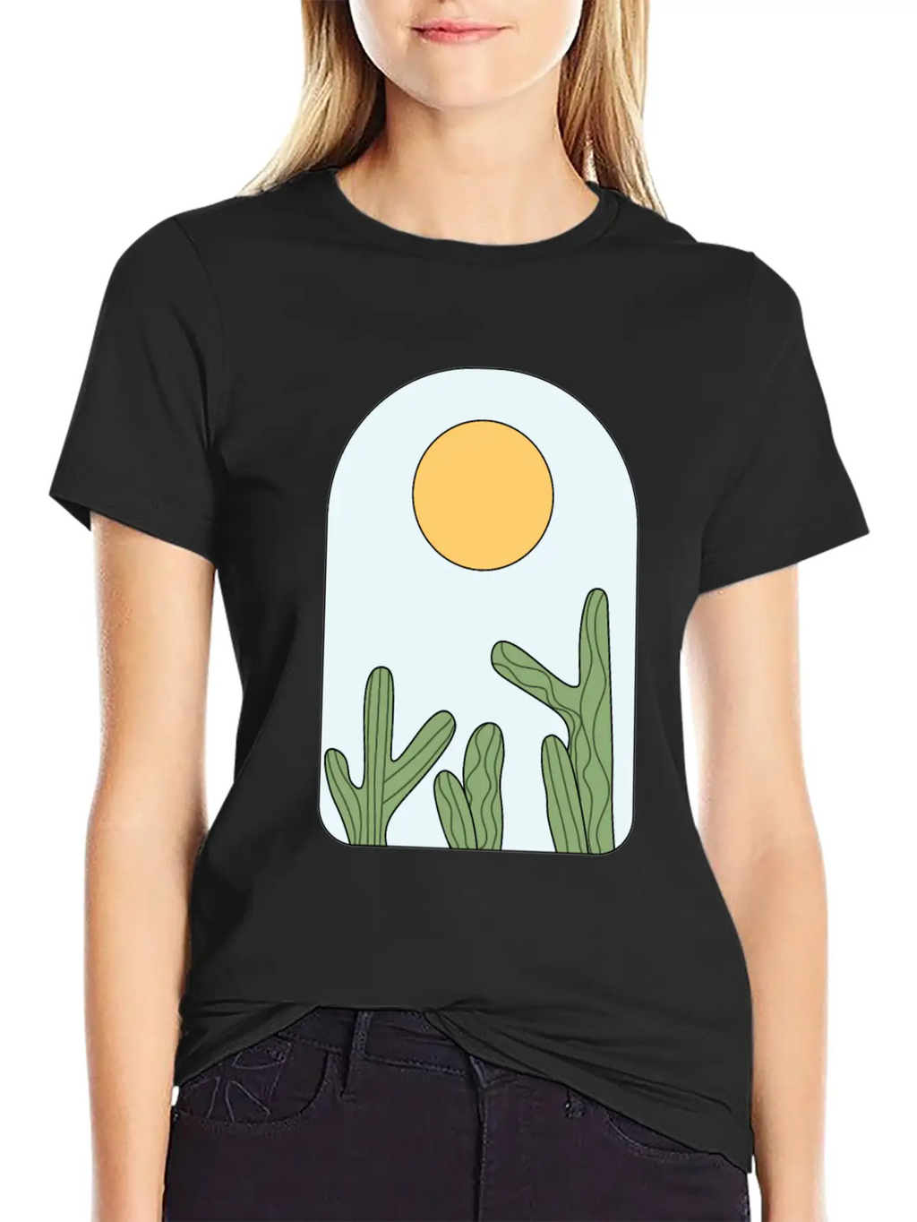 Deserted Horizon Relaxed Everyday Tee – Lightweight And Durable Cotton