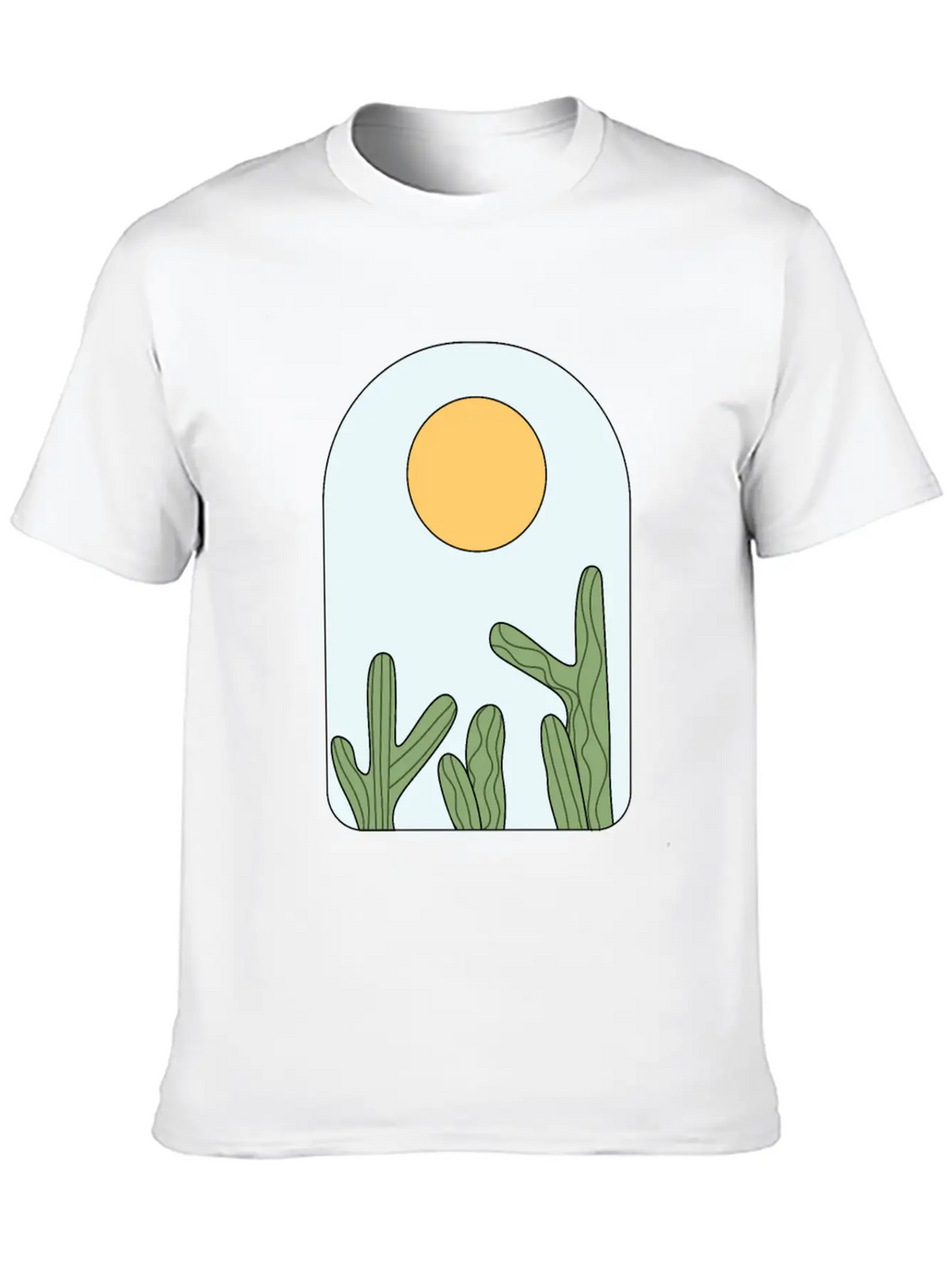 Deserted Horizon Relaxed Everyday Tee – Lightweight And Durable Cotton