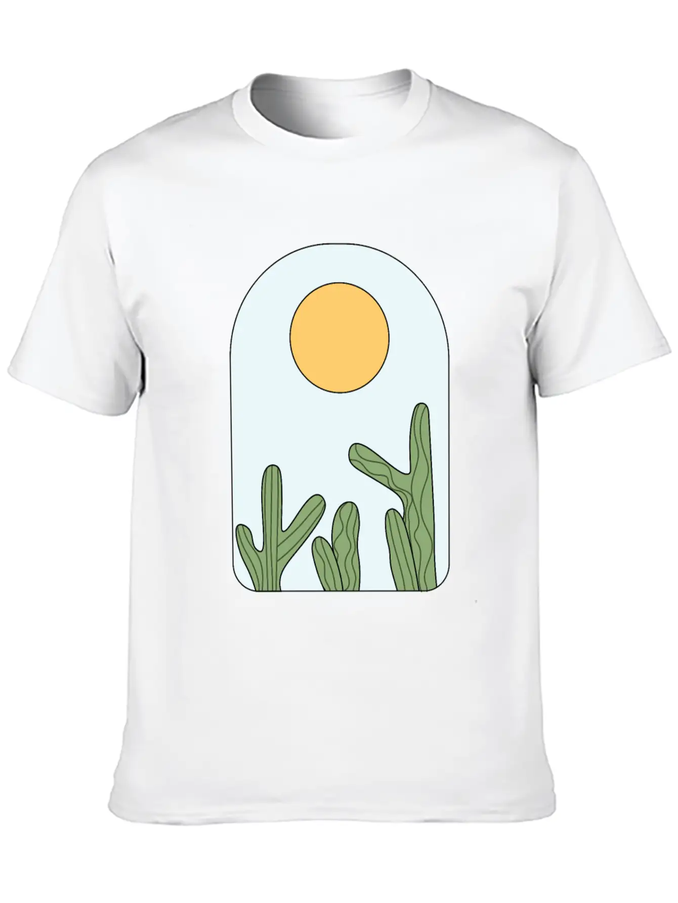 Deserted Horizon Relaxed Everyday Tee – Lightweight And Durable Cotton