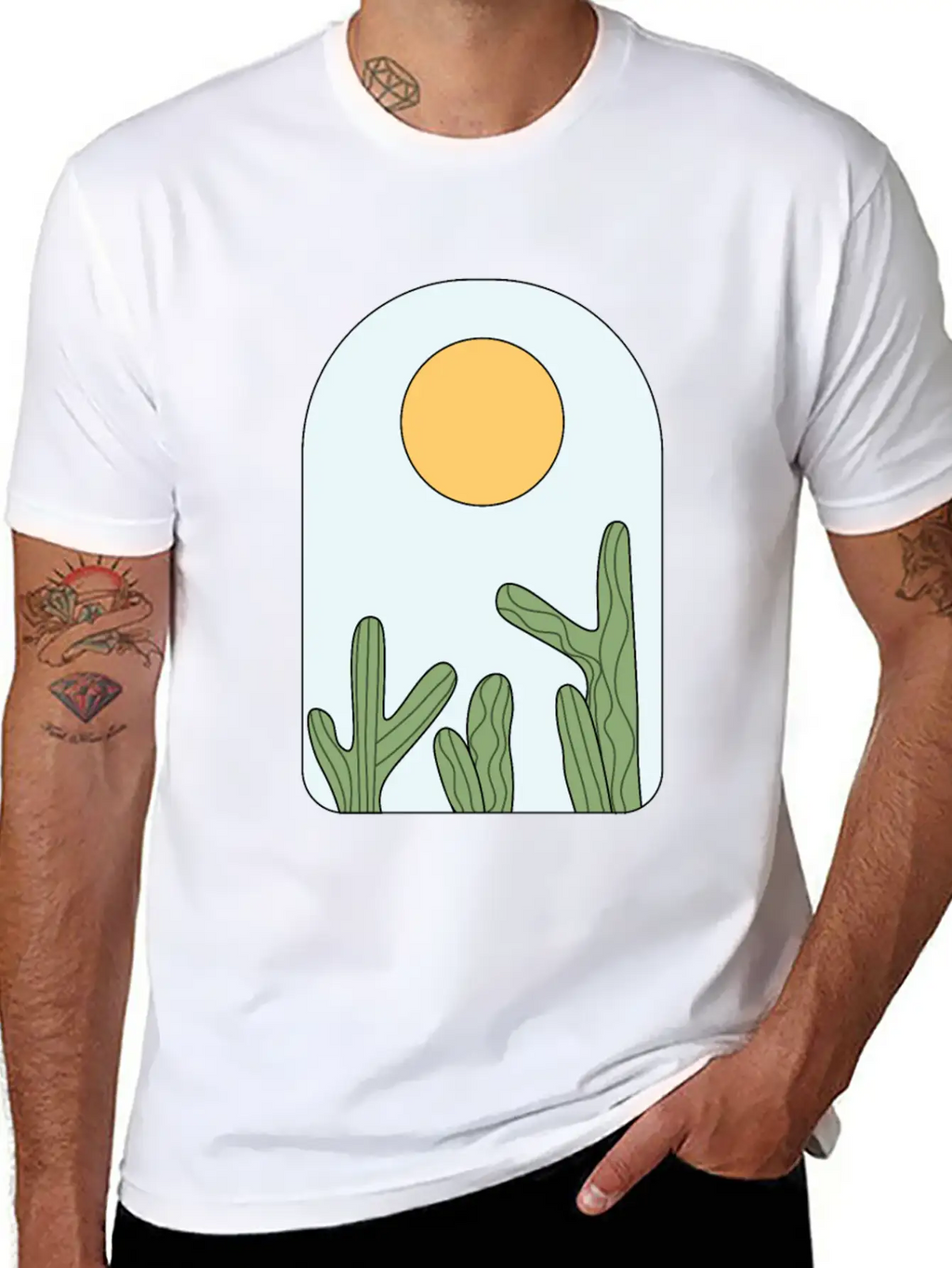 Deserted Horizon Relaxed Everyday Tee – Lightweight And Durable Cotton