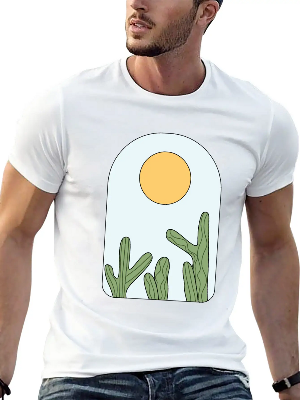 Deserted Horizon Relaxed Everyday Tee – Lightweight And Durable Cotton