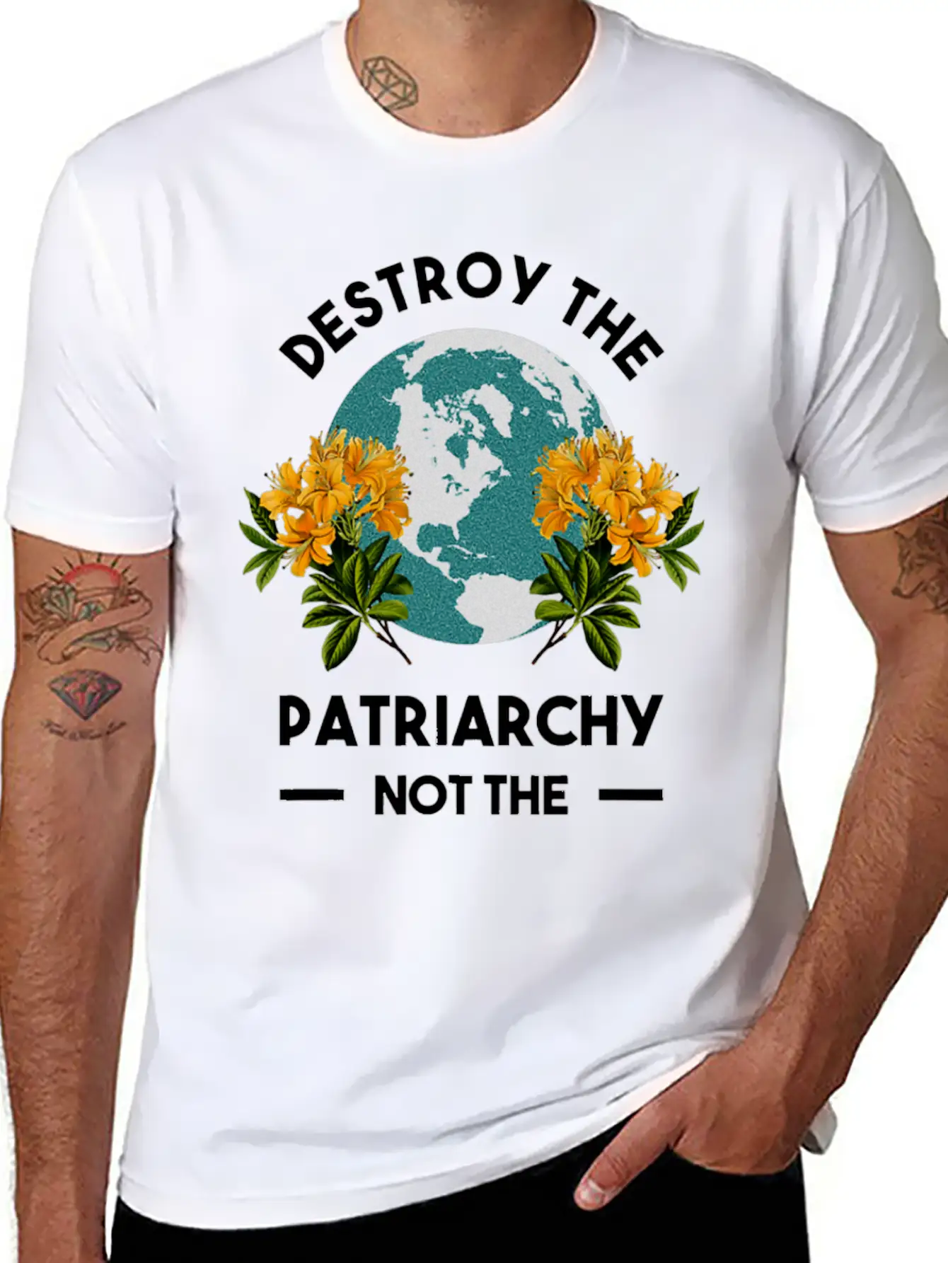 Destroy The Patriarchy Not The Planet Classic Cotton Tee – Unisex Comfort For Any Season