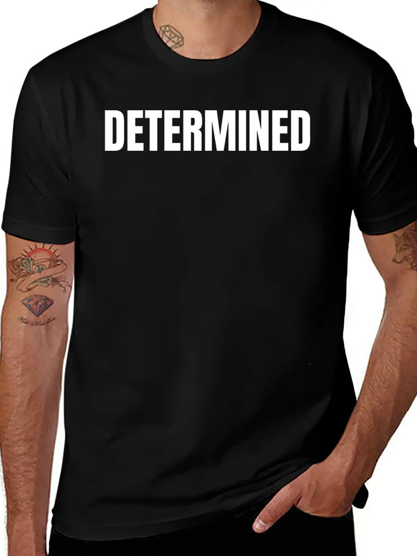 Determined Classic Cotton Tee – Unisex Comfort For Any Season