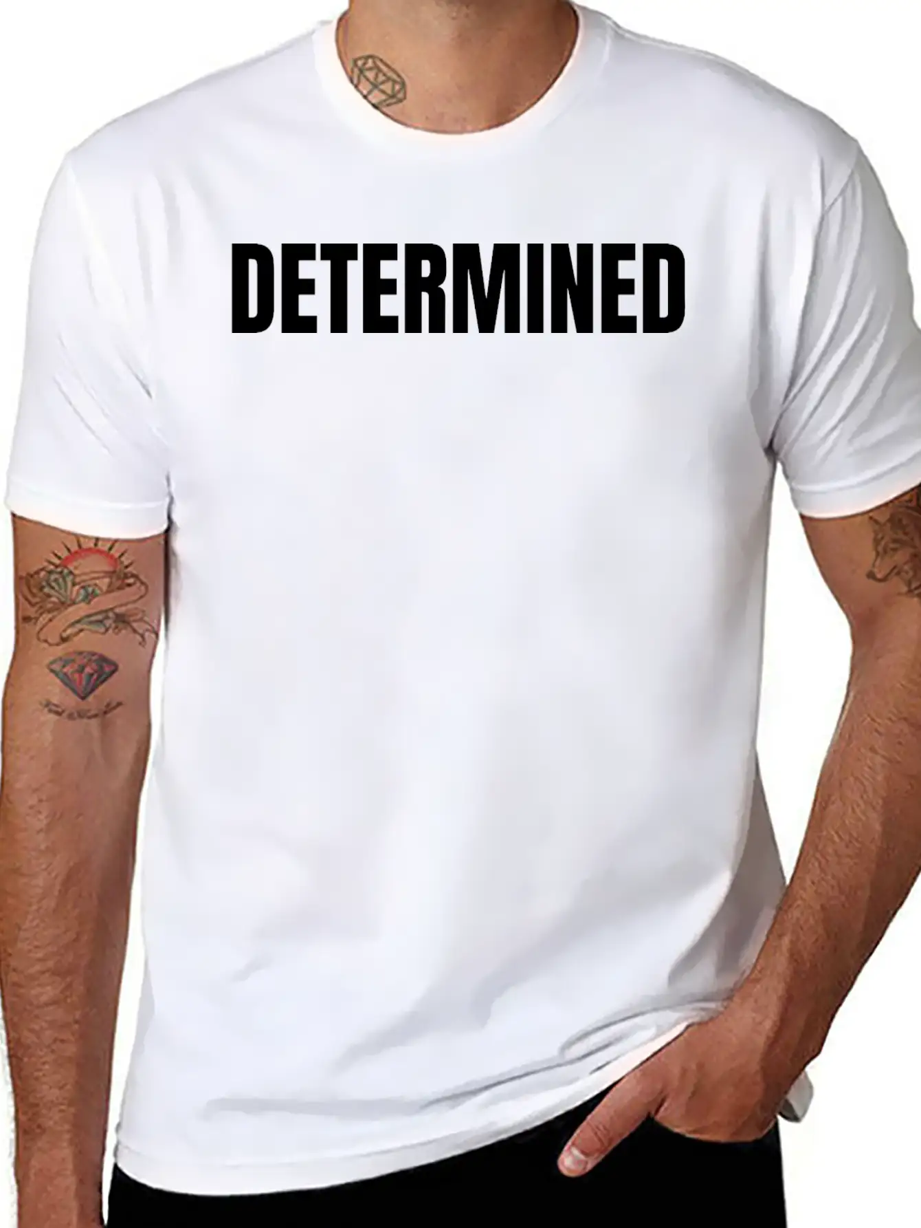 Determined Classic Cotton Tee – Unisex Comfort For Any Season