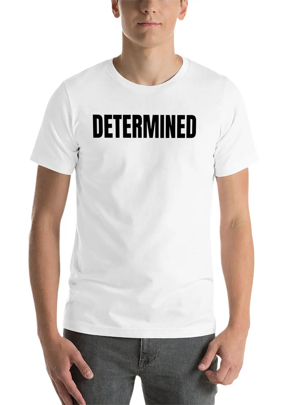 Determined Classic Cotton Tee – Unisex Comfort For Any Season