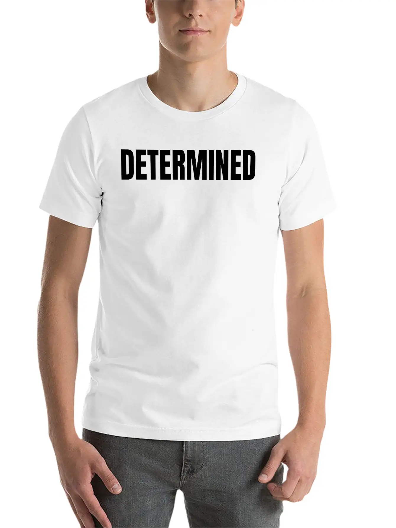 Determined Classic Cotton Tee – Unisex Comfort For Any Season