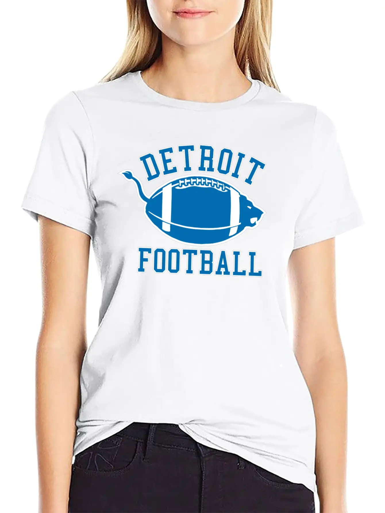 Detroit Football Classic Fun Breathable Graphic T-Shirt – Perfect For Casual Days