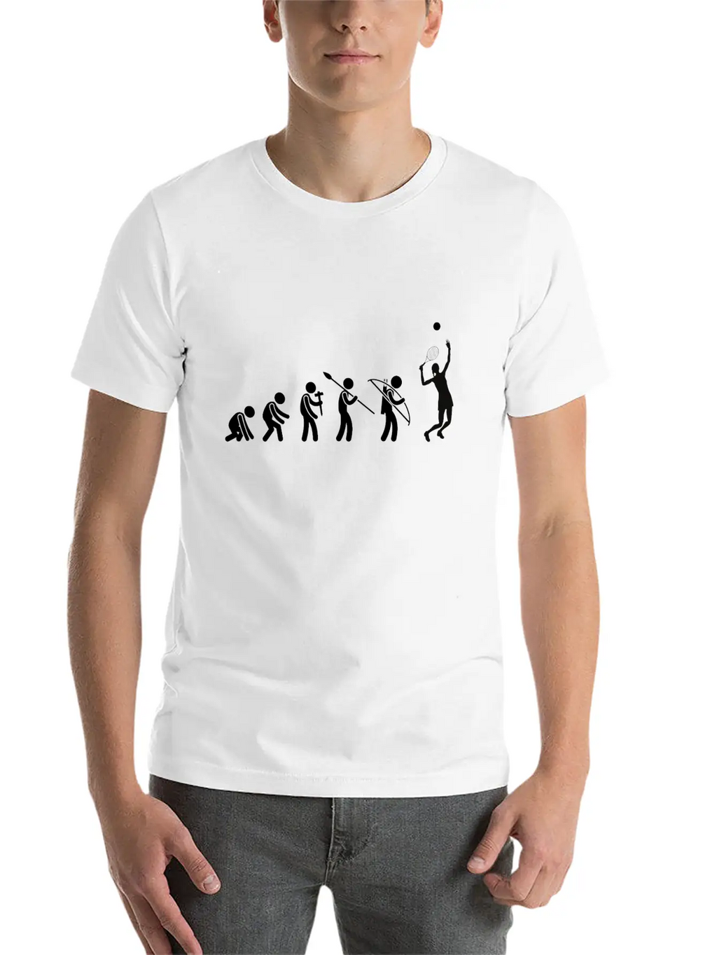 Development Of Tennis Player Match Serve Sports Classic Cotton Tee – Unisex Comfort For Any Season