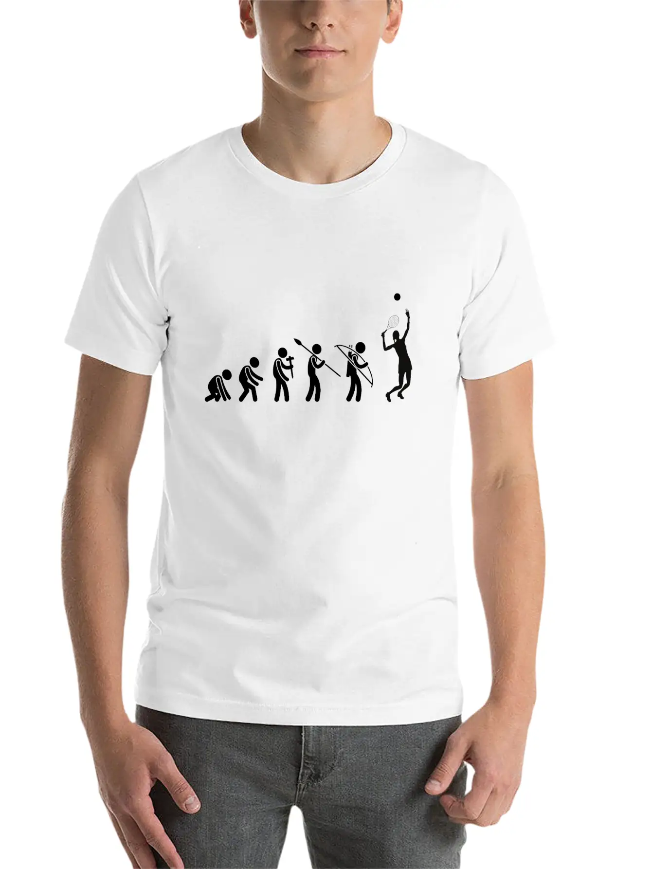 Development Of Tennis Player Match Serve Sports Classic Cotton Tee – Unisex Comfort For Any Season