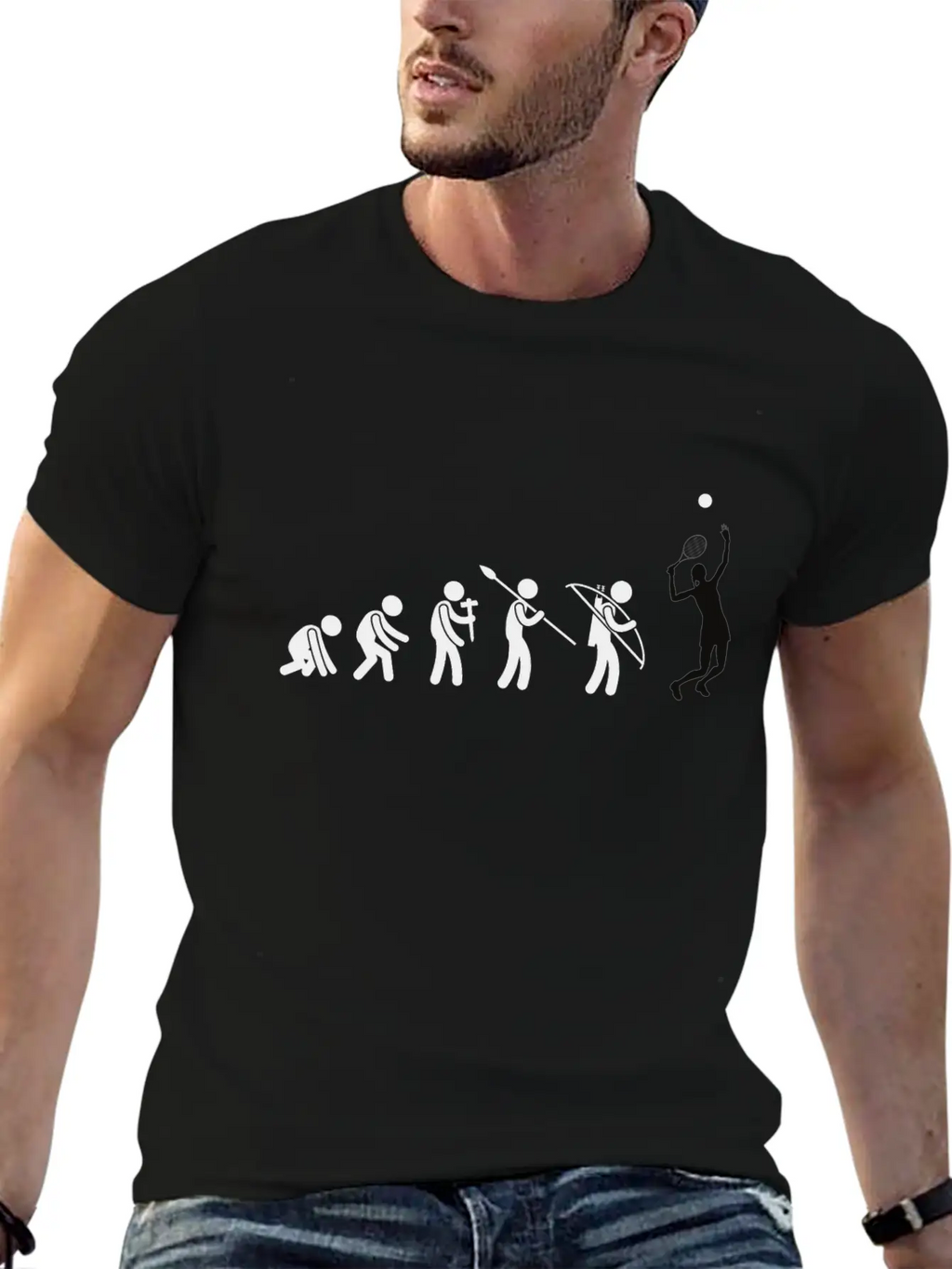 Development Of Tennis Player Match Serve Sports Classic Cotton Tee – Unisex Comfort For Any Season