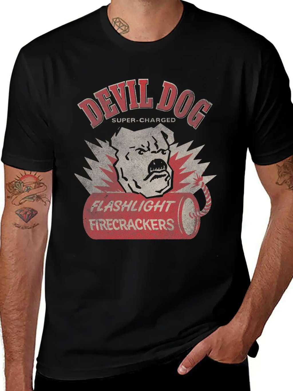 Devil Dog Firecrackers Classic Cotton Tee – Unisex Comfort For Any Season