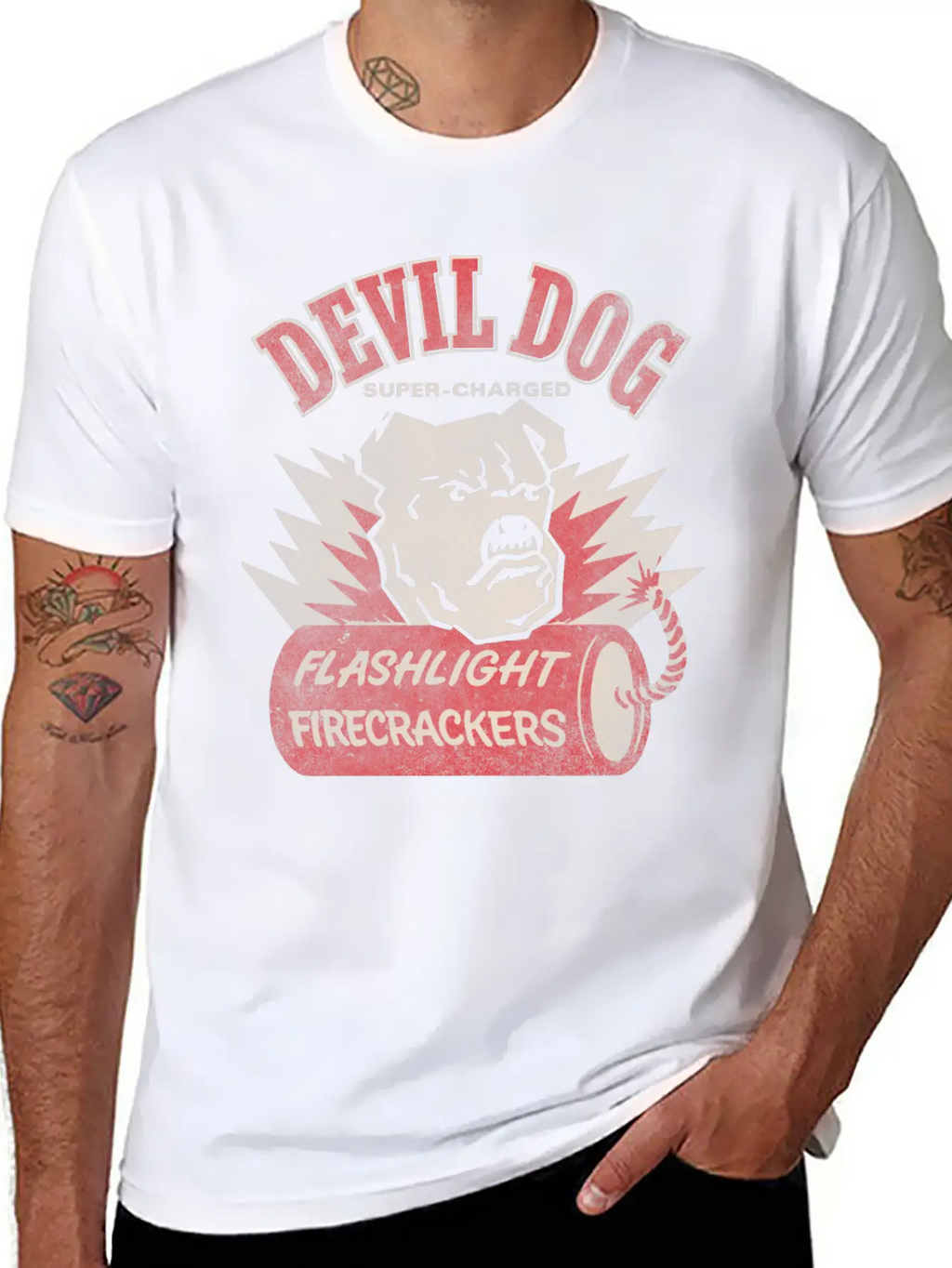 Devil Dog Firecrackers Classic Cotton Tee – Unisex Comfort For Any Season