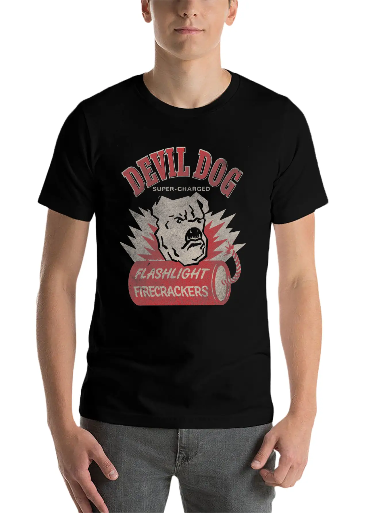 Devil Dog Firecrackers Classic Cotton Tee – Unisex Comfort For Any Season