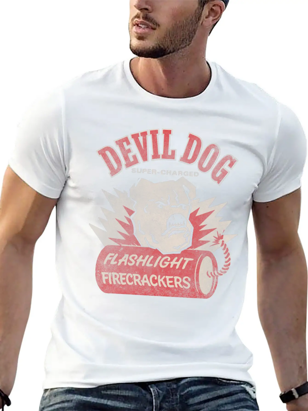 Devil Dog Firecrackers Classic Cotton Tee – Unisex Comfort For Any Season