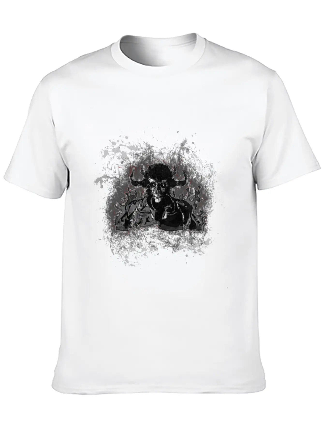 Devil Gothic Monster Paint Splatter Art Classic Cotton Tee – Unisex Comfort For Any Season