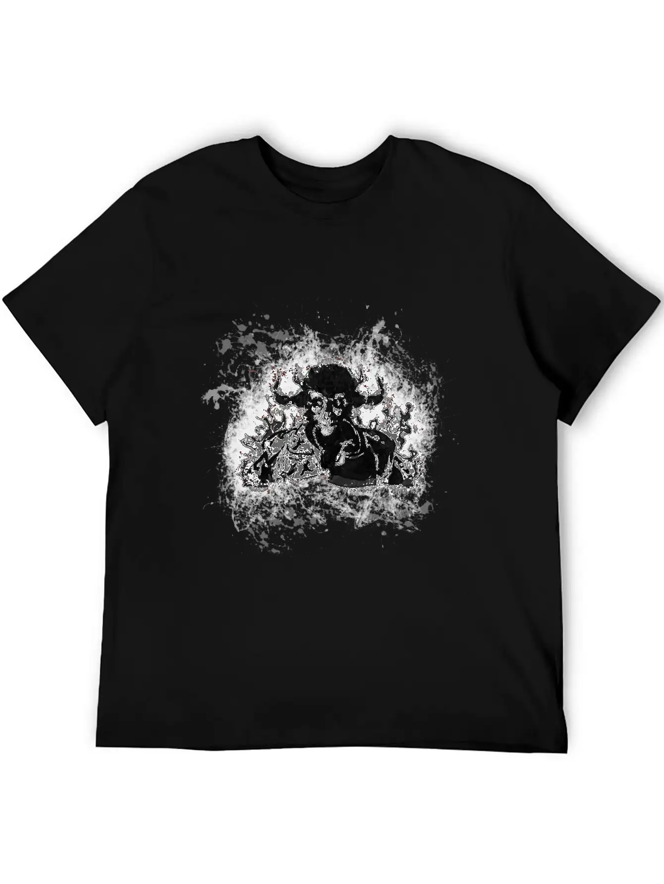 Devil Gothic Monster Paint Splatter Art Classic Cotton Tee – Unisex Comfort For Any Season