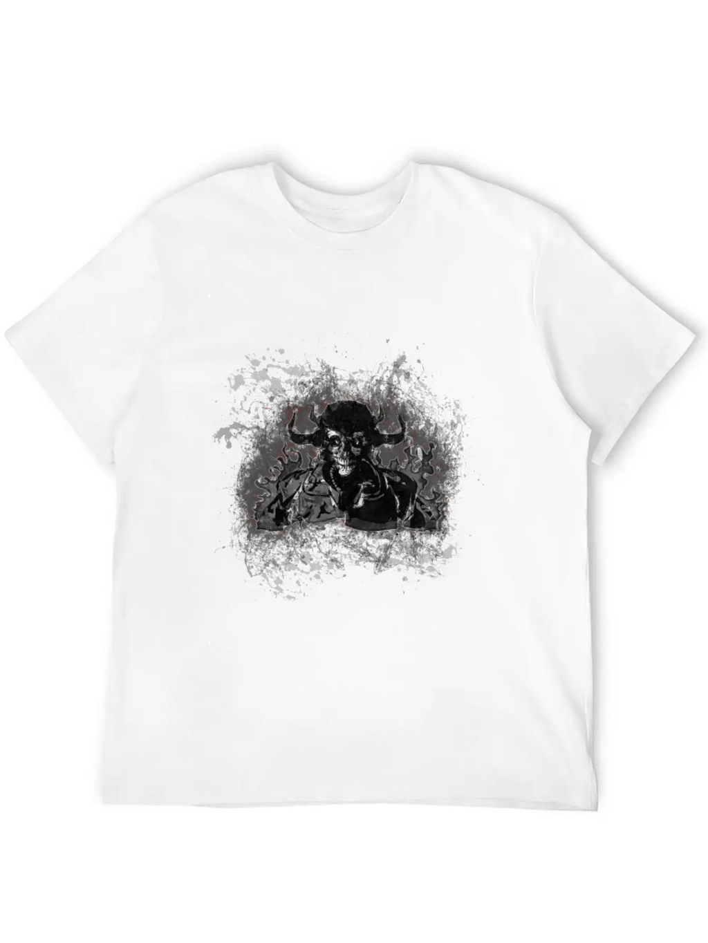 Devil Gothic Monster Paint Splatter Art Classic Cotton Tee – Unisex Comfort For Any Season