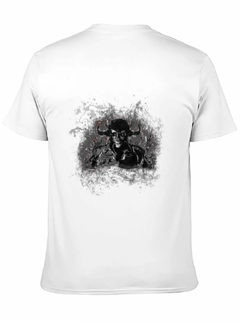 Devil Gothic Monster Paint Splatter Art Classic Cotton Tee – Unisex Comfort For Any Season
