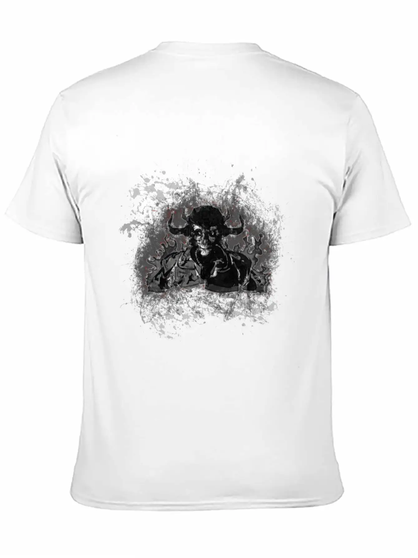 Devil Gothic Monster Paint Splatter Art Classic Cotton Tee – Unisex Comfort For Any Season