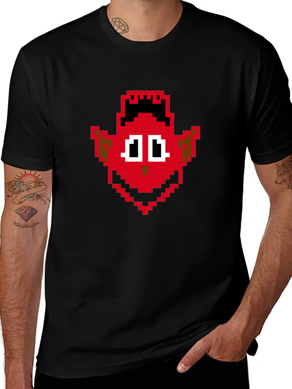 Devil Head Smile Essential Cotton Tee For Daily Outfits – Unisex Style