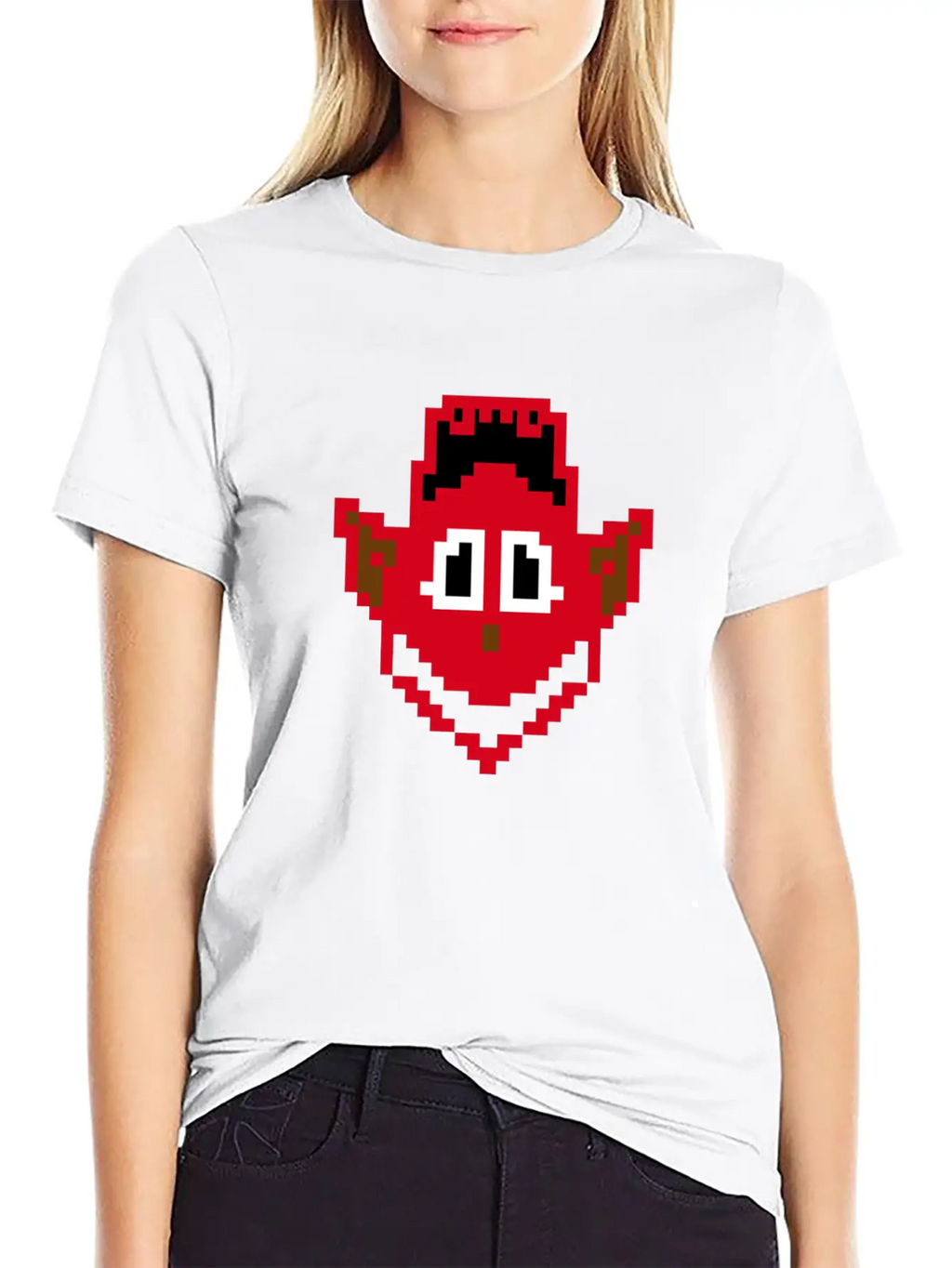 Devil Head Smile Essential Cotton Tee For Daily Outfits – Unisex Style