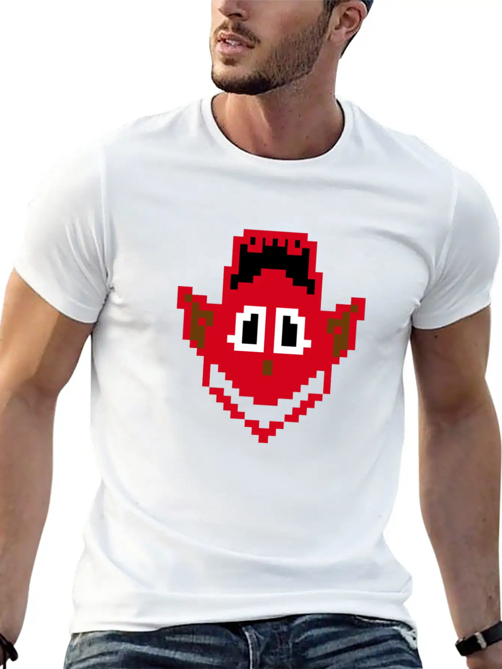Devil Head Smile Essential Cotton Tee For Daily Outfits – Unisex Style