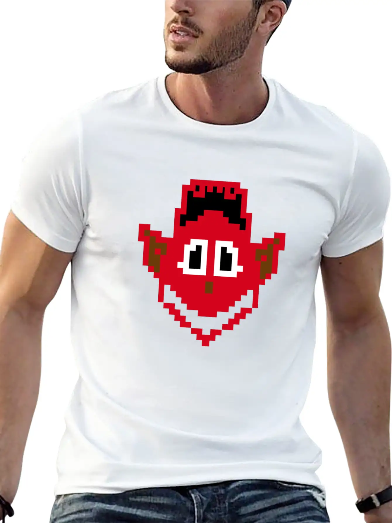 Devil Head Smile Essential Cotton Tee For Daily Outfits – Unisex Style
