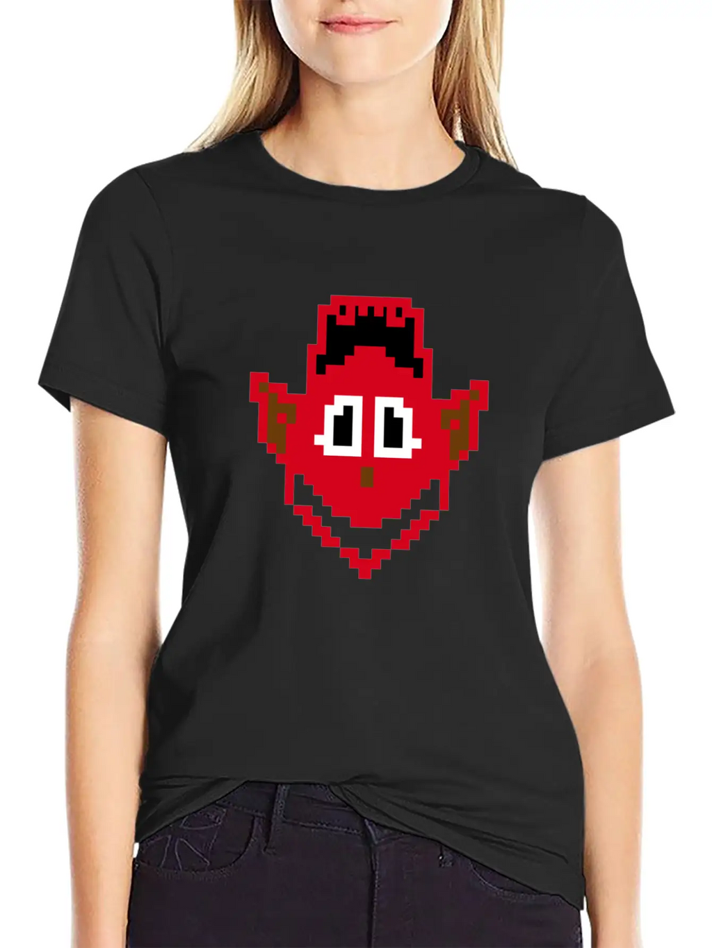 Devil Head Smile Essential Cotton Tee For Daily Outfits – Unisex Style