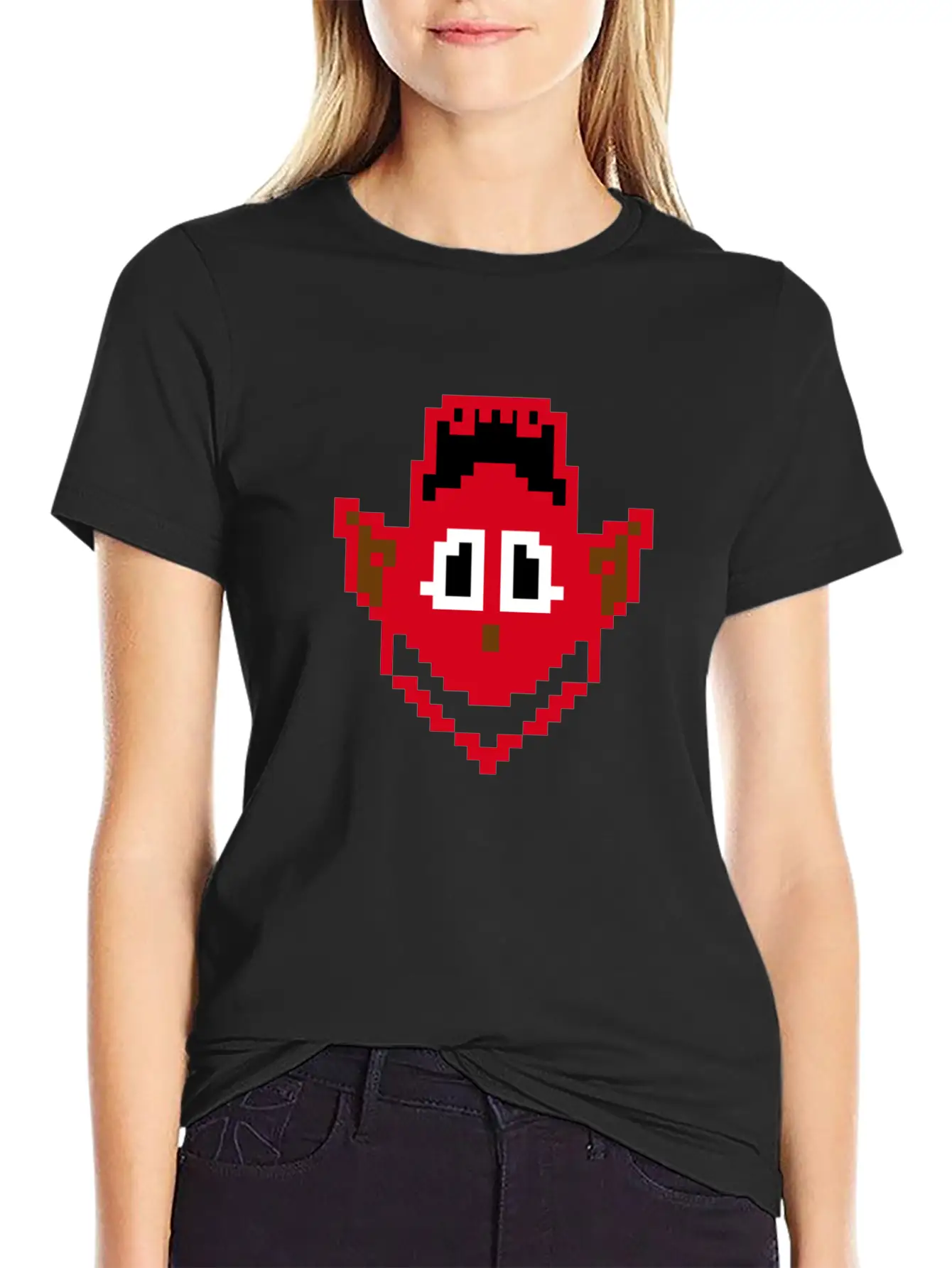 Devil Head Smile Essential Cotton Tee For Daily Outfits – Unisex Style